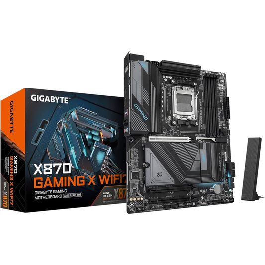 Gigabyte X870 GAMING X WIFI7 Motherboard, AM5 Socket, DDR5 Memory