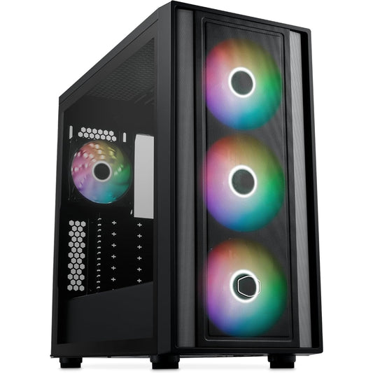 Cooler Master MasterBox 600 Mid-Tower PC Case with 4 ARGB Fans