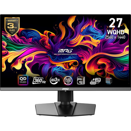 MSI MPG 271QRX QD-OLED WQHD Gaming Monitor, 27 Inch